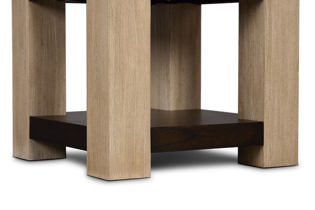 Jacob Two-tone Square End Table