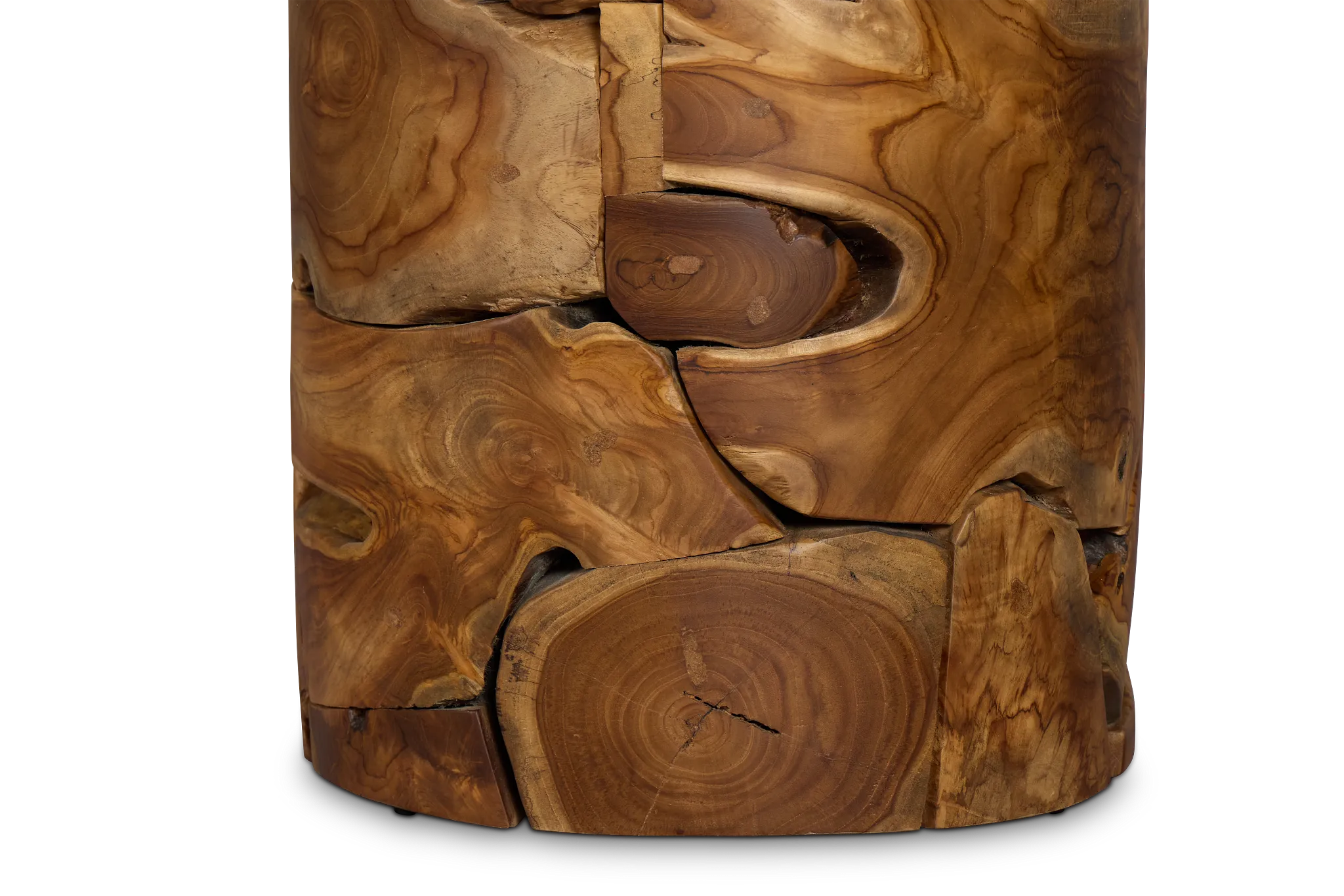 Haven Mid Tone Wood Round End Table