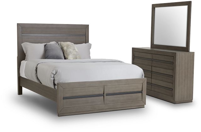 Zurich Gray Panel Bedroom