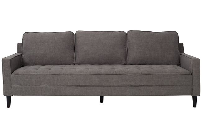 Eli 90" Gray Micro Sofa