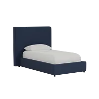 Grayton Joya Dark Blue 54" Upholstered Platform Bed