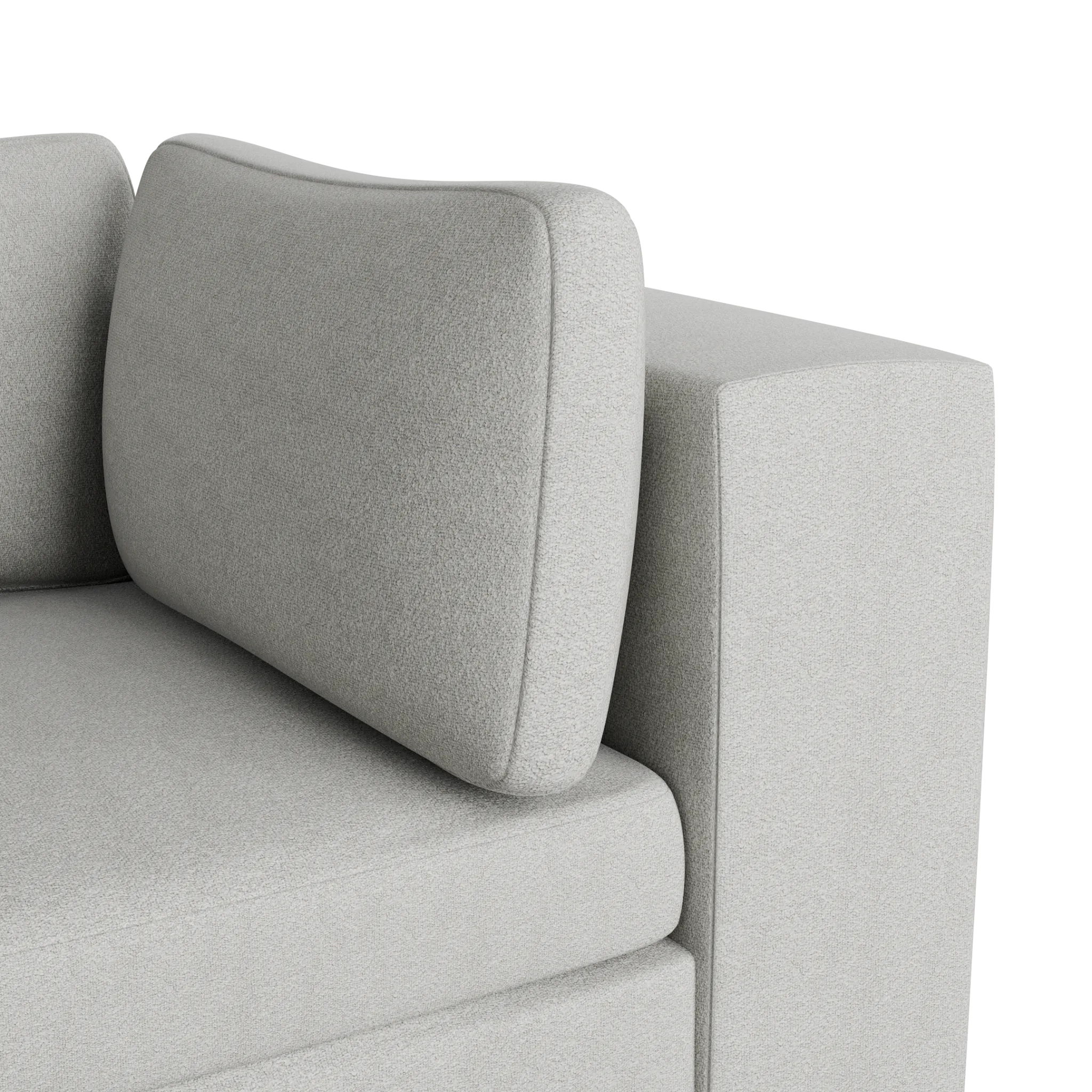 Destin Sutton Gray Fabric 5-piece Modular Sectional