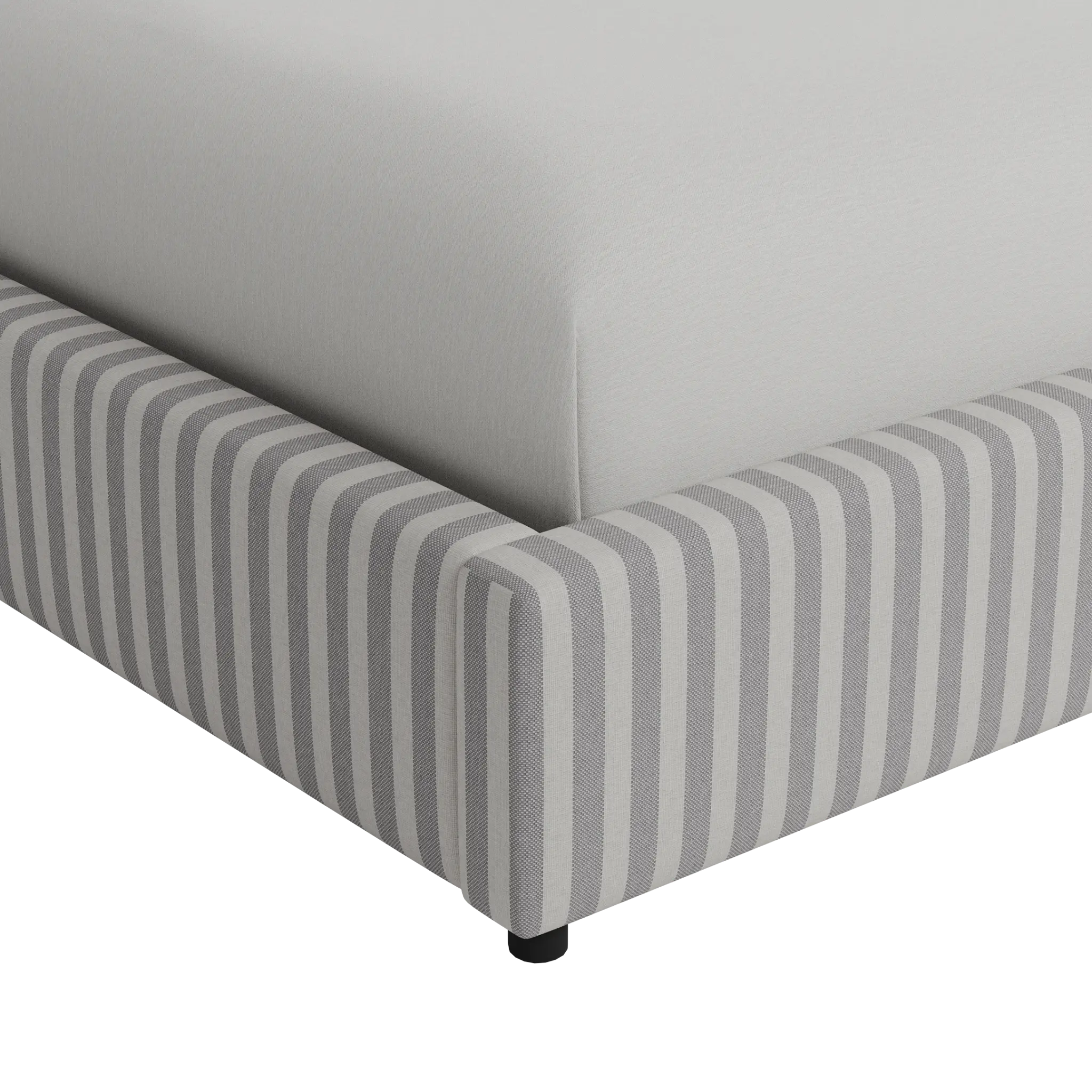 Grayton Sea Lane Light Gray 54" Upholstered Platform Bed Grayton Sea Lane Light Gray 54" Upholstered Platform Bed