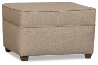 Tate Brown Fabric Ottoman