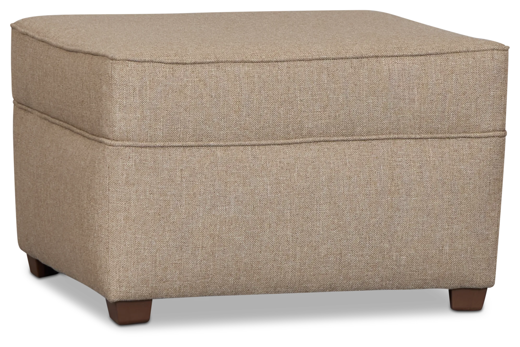 Tate Brown Fabric Ottoman