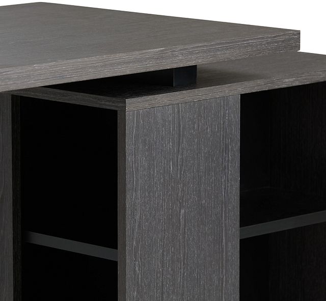 Vancouver Dark Gray Storage Desk