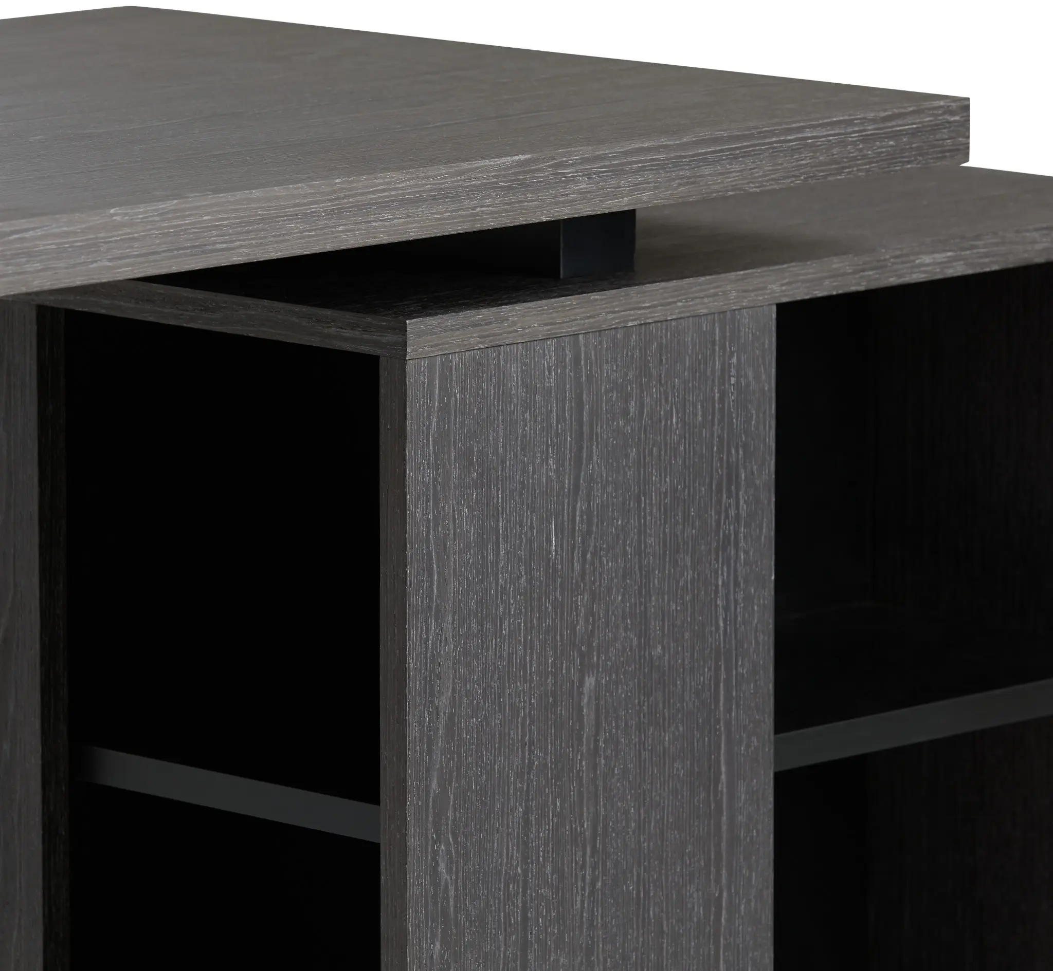 Vancouver Dark Gray Storage Desk Vancouver Dark Gray Storage Desk