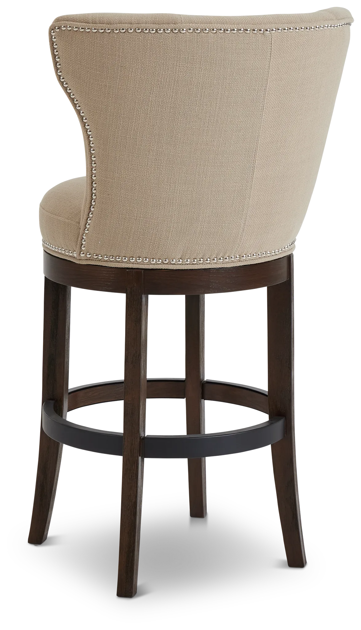 Cayden Taupe Fabric 30" Swivel Barstool