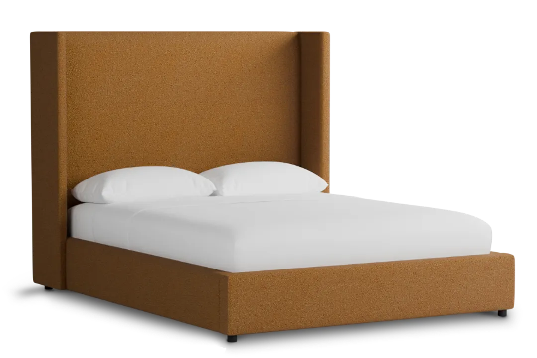 Captiva Elite Light Brown 60" Upholstered Shelter Bed