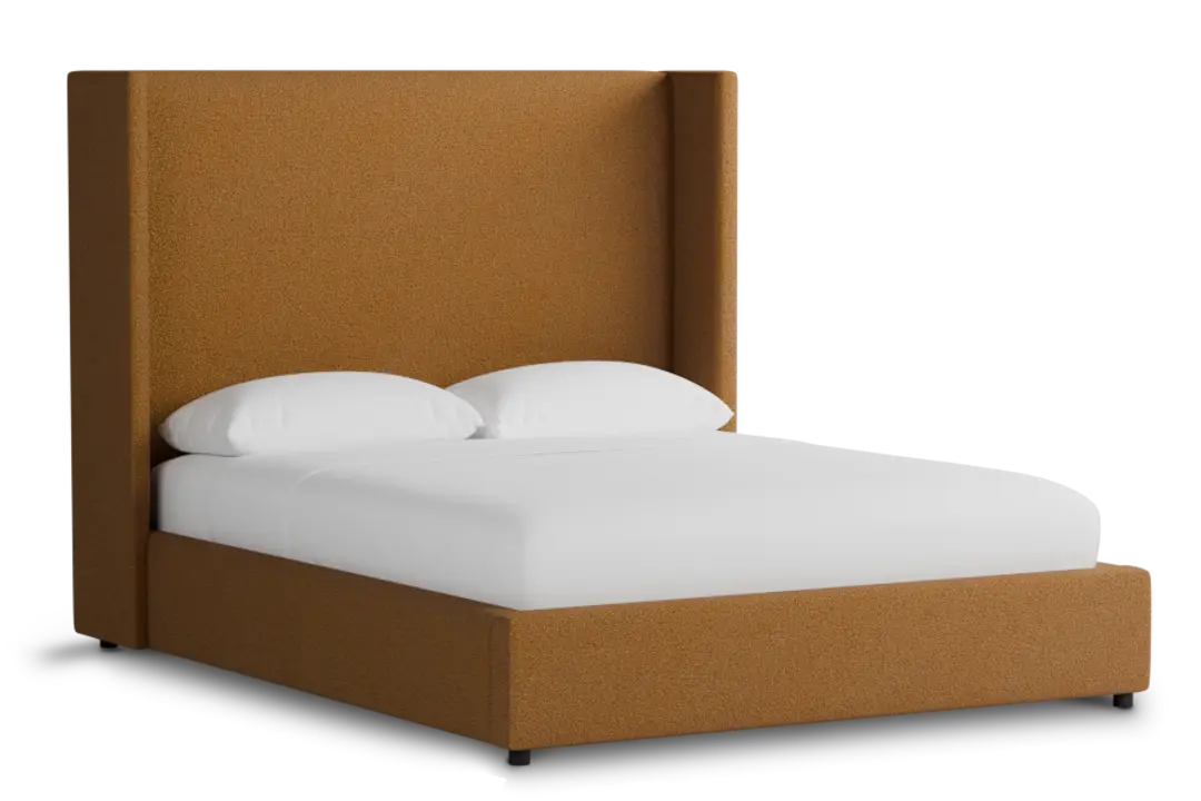 Captiva Elite Light Brown 60" Upholstered Shelter Bed Captiva Elite Light Brown 60" Upholstered Shelter Bed
