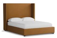 Captiva Elite Light Brown 60" Upholstered Shelter Bed