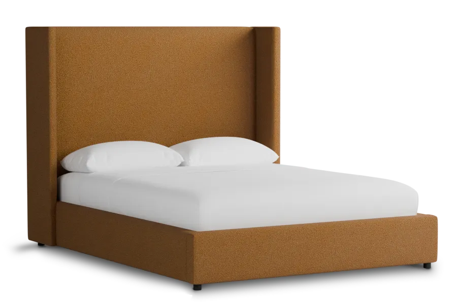 Captiva Elite Light Brown 60" Upholstered Shelter Bed