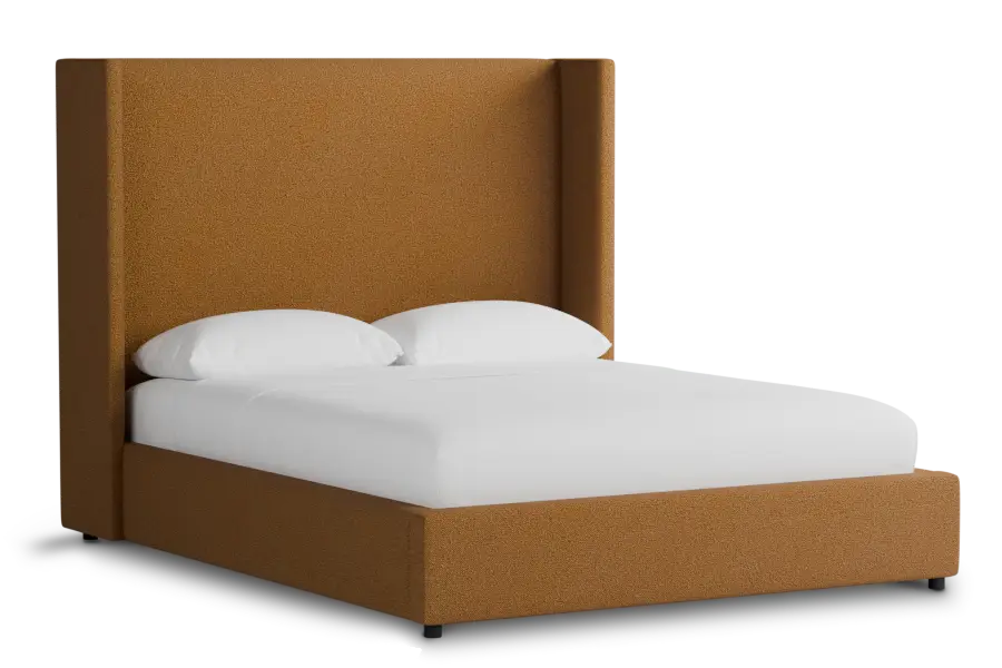 Captiva Elite Light Brown 60" Upholstered Shelter Bed Captiva Elite Light Brown 60" Upholstered Shelter Bed
