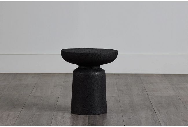 Beverly Black Accent Stool