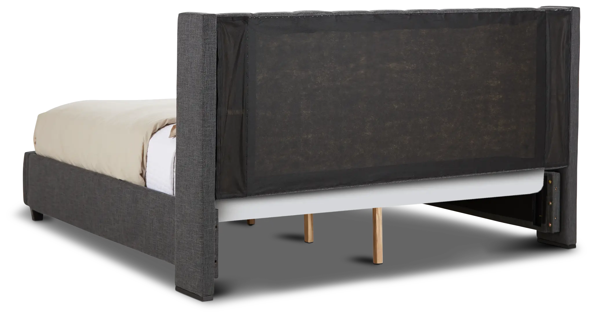 Chatham Dark Gray Low Platform Storage Bed Chatham Dark Gray Low Platform Storage Bed