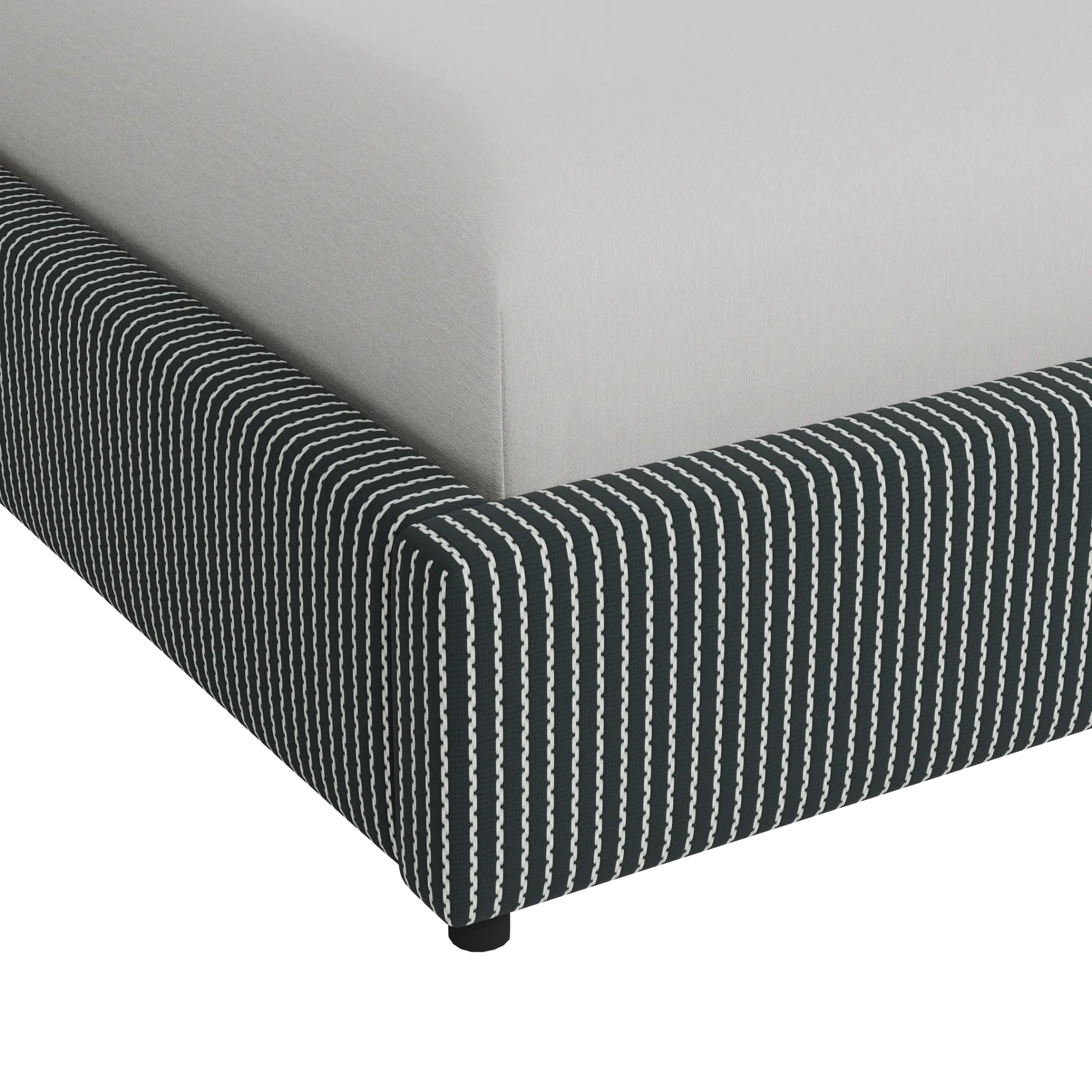Grayton Lucy Navy 54" Upholstered Platform Bed Grayton Lucy Navy 54" Upholstered Platform Bed