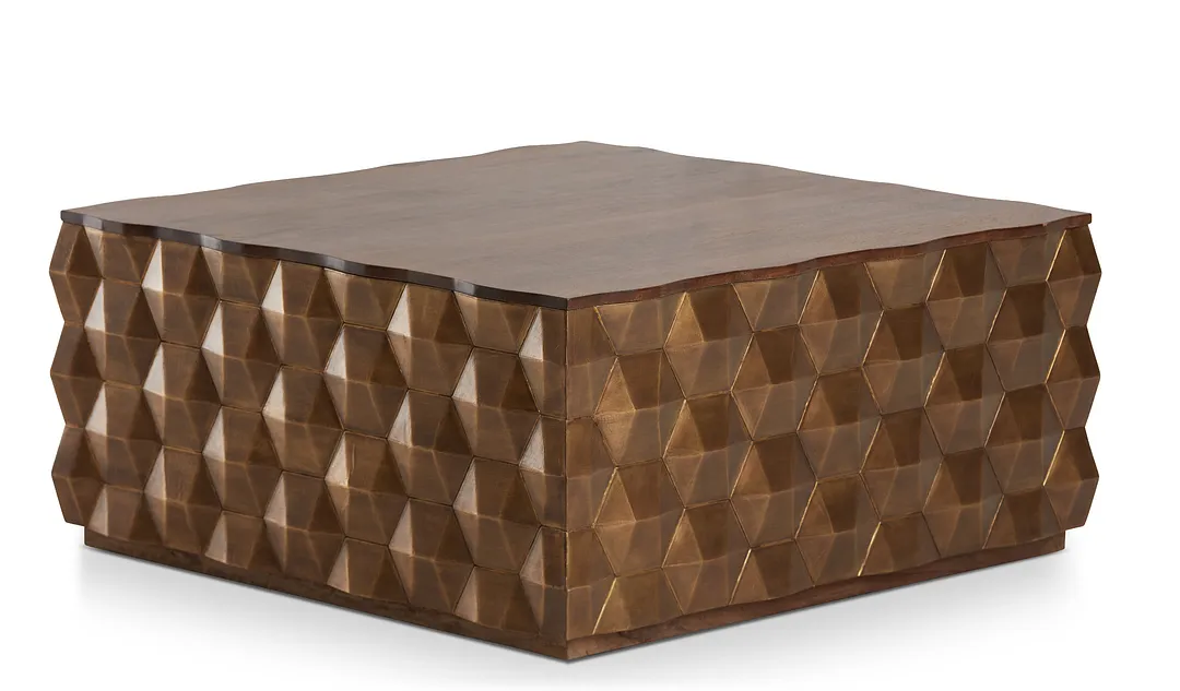 Versie Gold Square Coffee Table