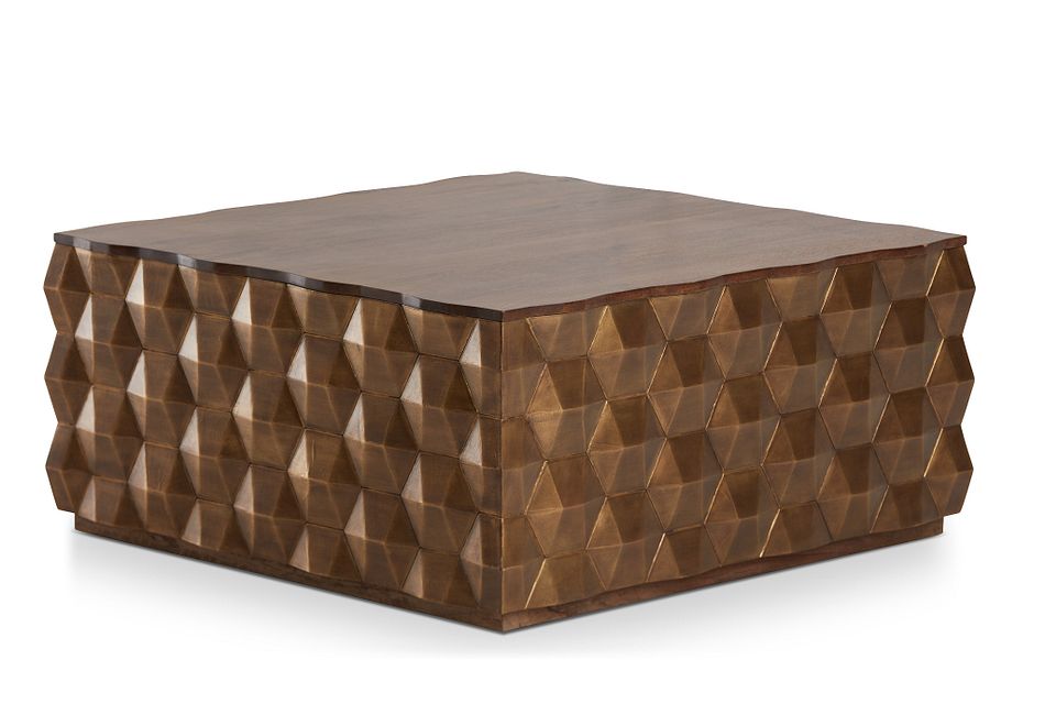Versie Gold Square Coffee Table,