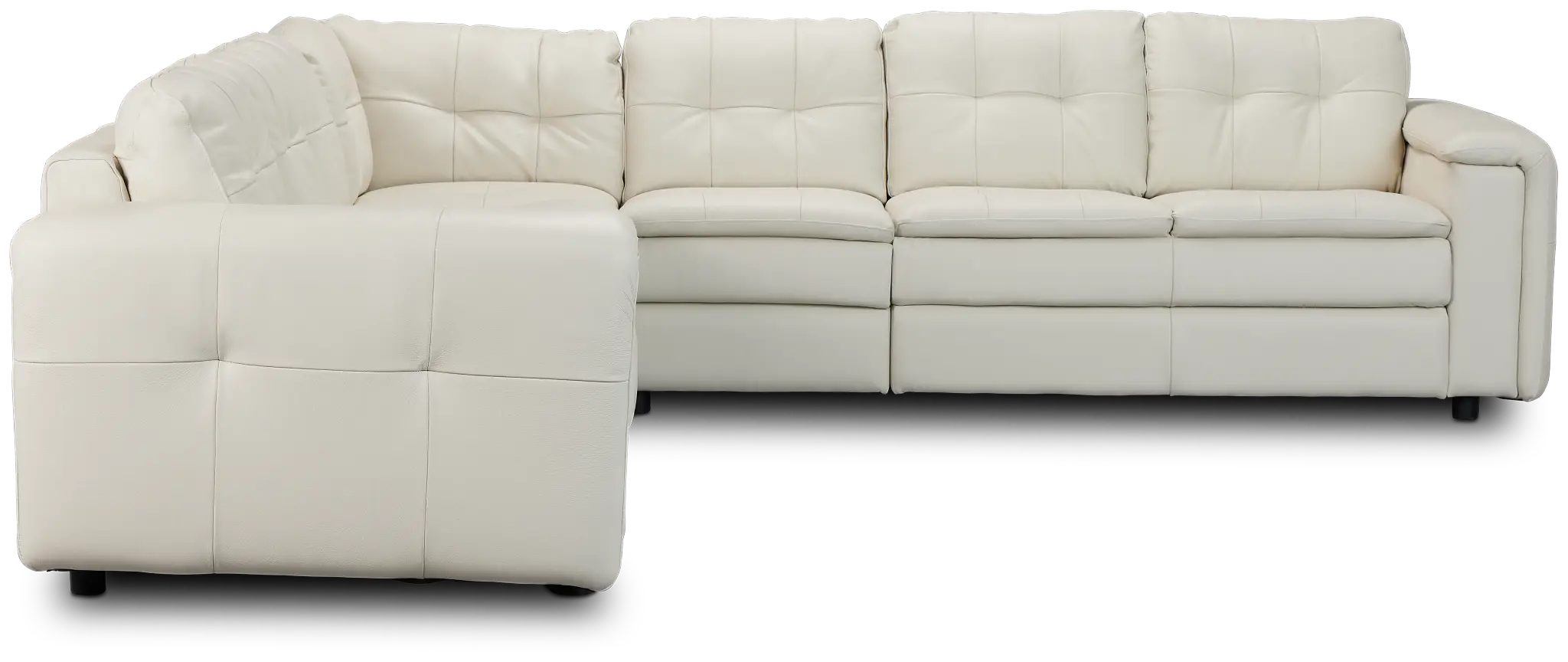 Rowan Light Beige Leather Large Two-arm Sectional Rowan Light Beige Leather Large Two-arm Sectional