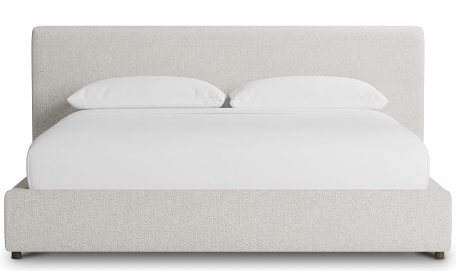Grayton Gellar Beige 44" Upholstered Platform Bed