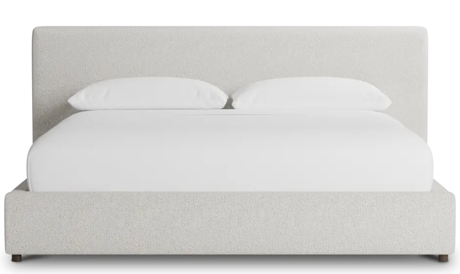 Grayton Gellar Beige 44" Upholstered Platform Bed Grayton Gellar Beige 44" Upholstered Platform Bed