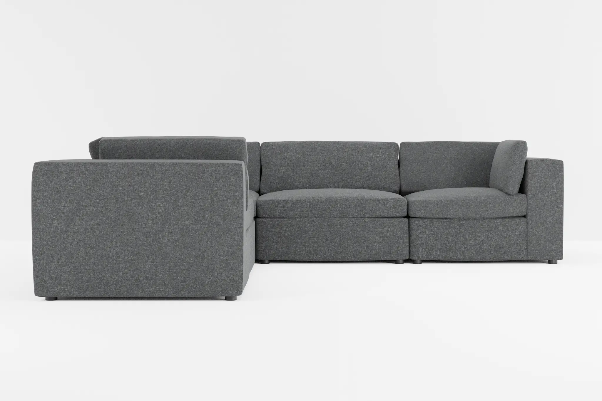 Destin Delray Dark Gray Fabric 5-piece Modular Sectional Destin Delray Dark Gray Fabric 5-piece Modular Sectional