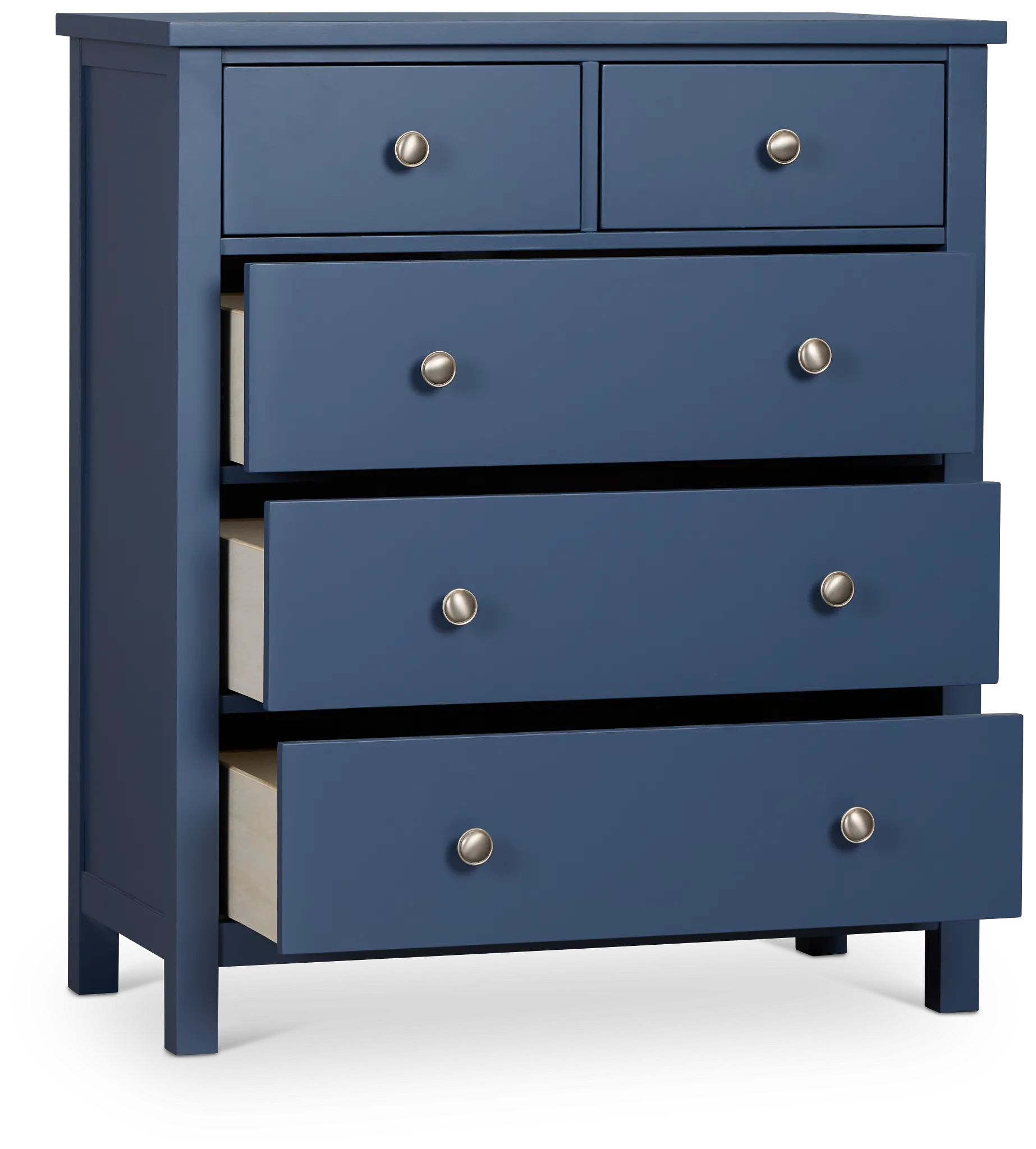 Charleston Dark Blue 5-drawer Chest