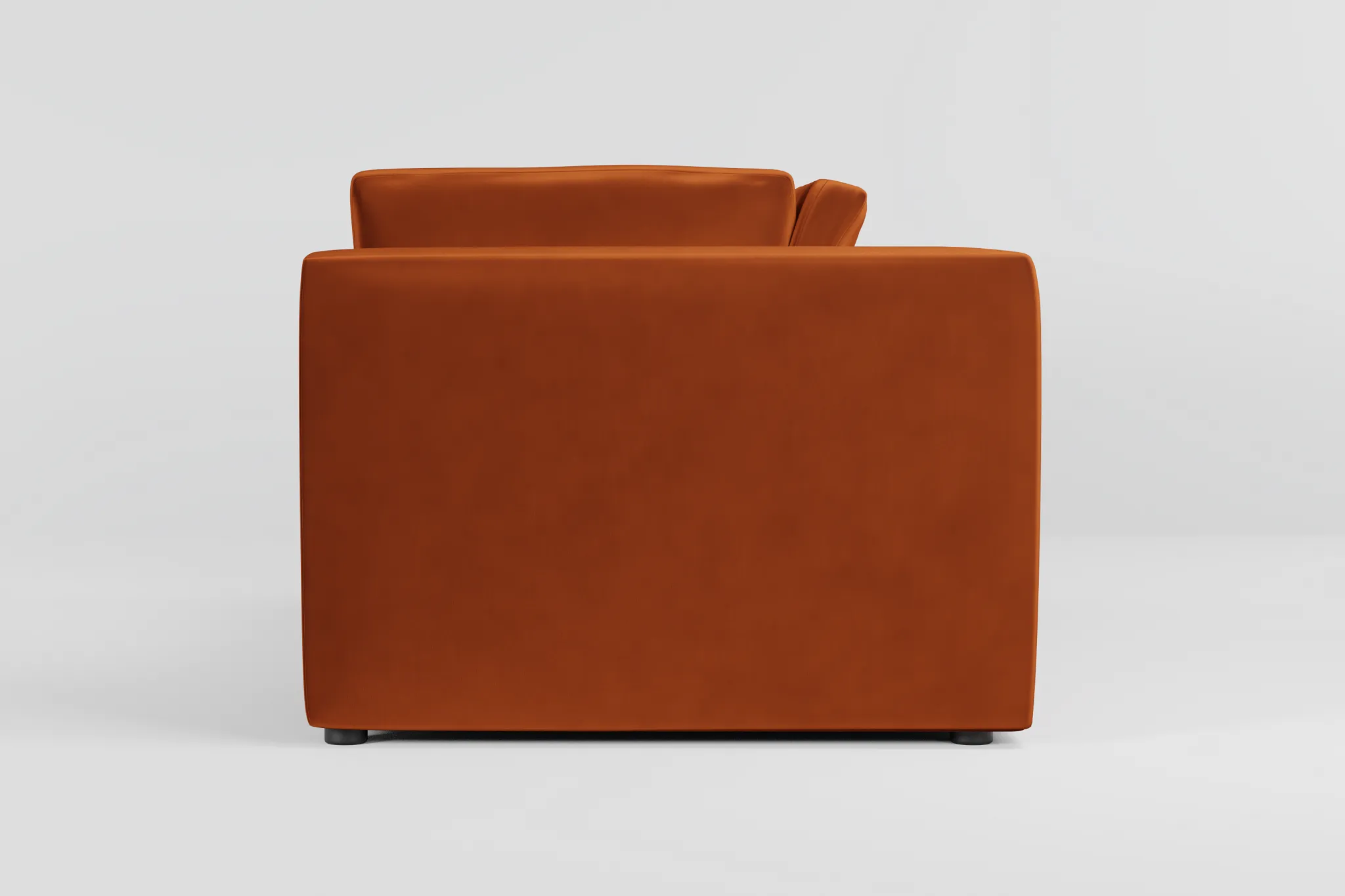 Destin Joya Orange Velvet 2-piece Modular Sofa