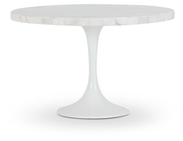 48 white round dining table