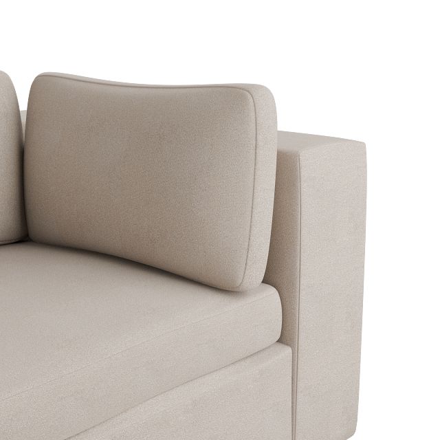 Destin Sutton Beige Fabric 3 Piece Modular Sofa