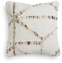 Saters White 22" Accent Pillow
