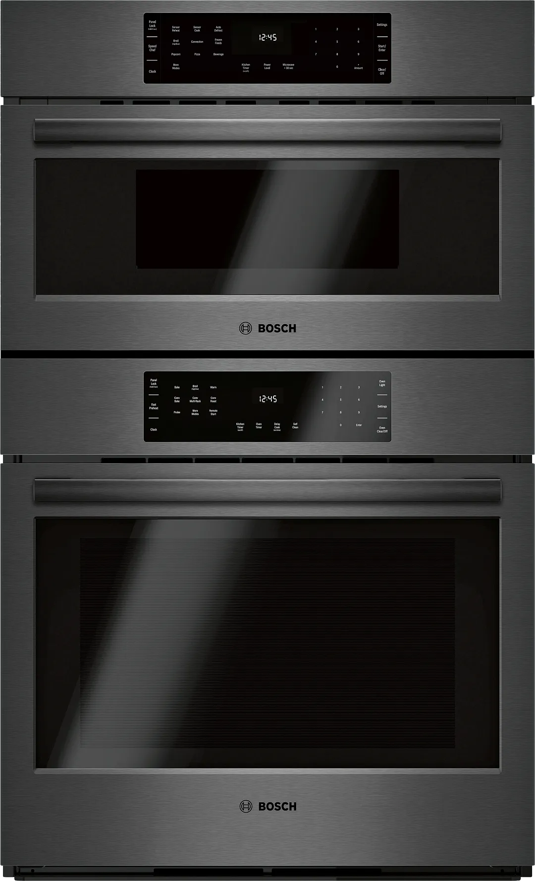 Bosch 800 Series Black 30" Electric Oven And Microwave Combo