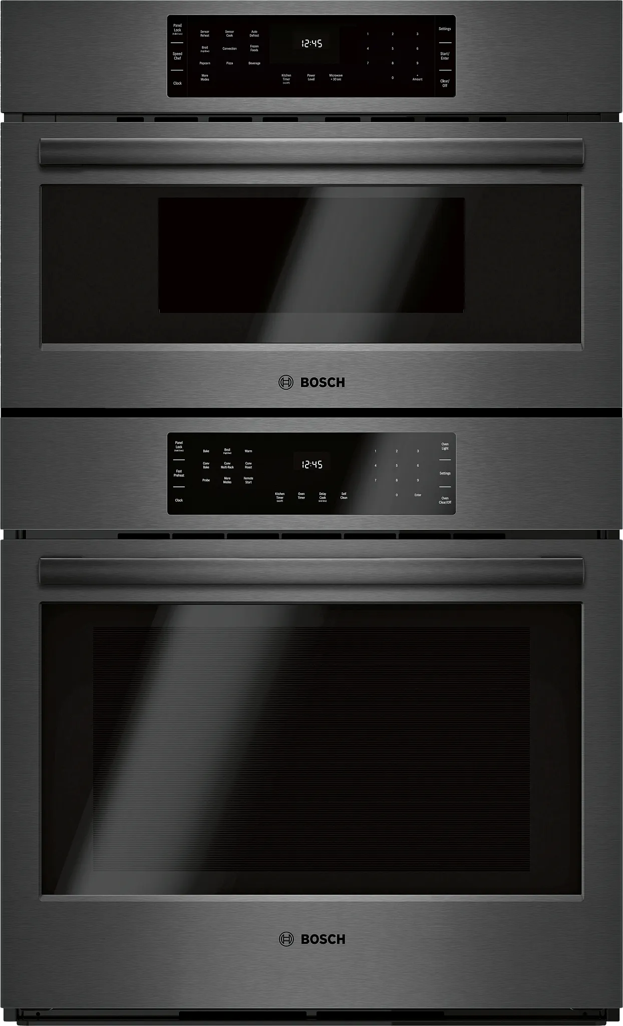 Bosch 800 Series Black 30" Electric Oven And Microwave Combo