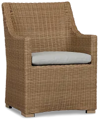 Montecito Light Tone Cushioned Arm Chair