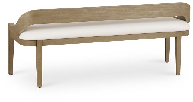 Soho Light Tone Upholstered Dining Bench
