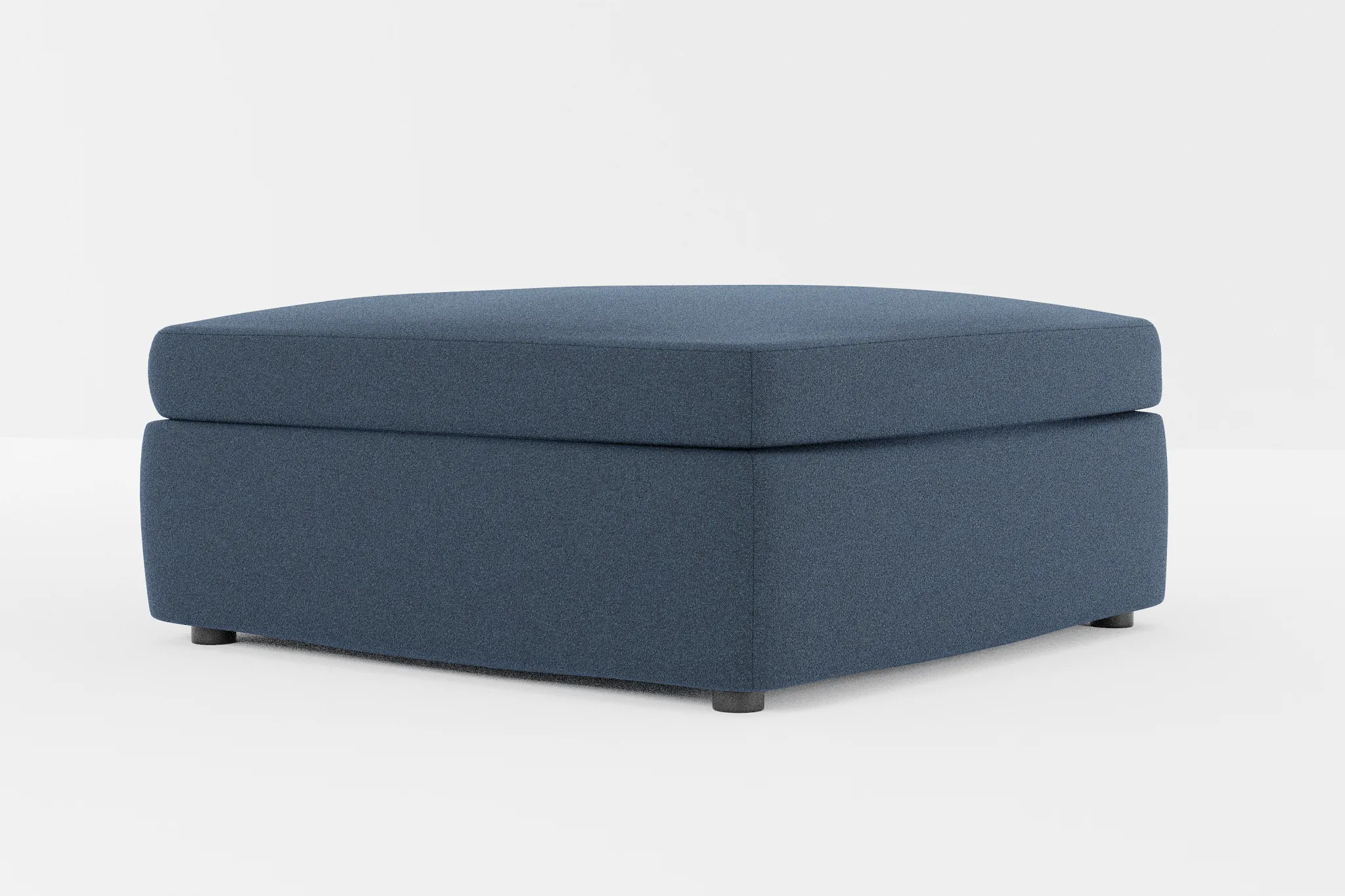 Destin Elite Dark Blue Fabric Cocktail Ottoman