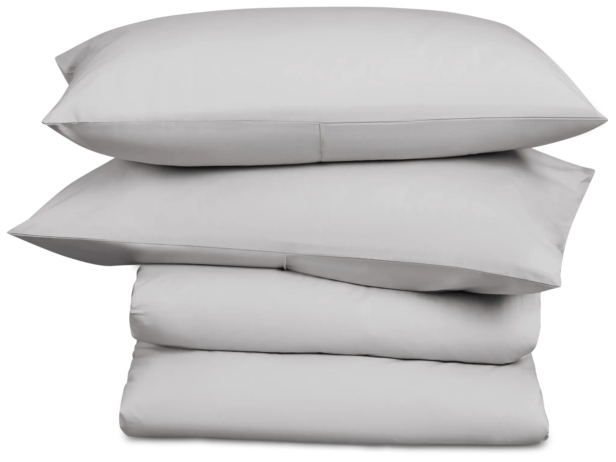 Rest & Renew Percale Cotton Gray 200 Thread Duvet Set Rest & Renew Percale Cotton Gray 200 Thread Duvet Set