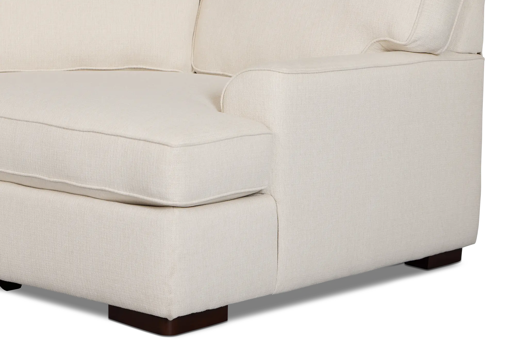 Sinclair Light Beige Fabric Left Chaise Cuddler Sectional Sinclair Light Beige Fabric Left Chaise Cuddler Sectional