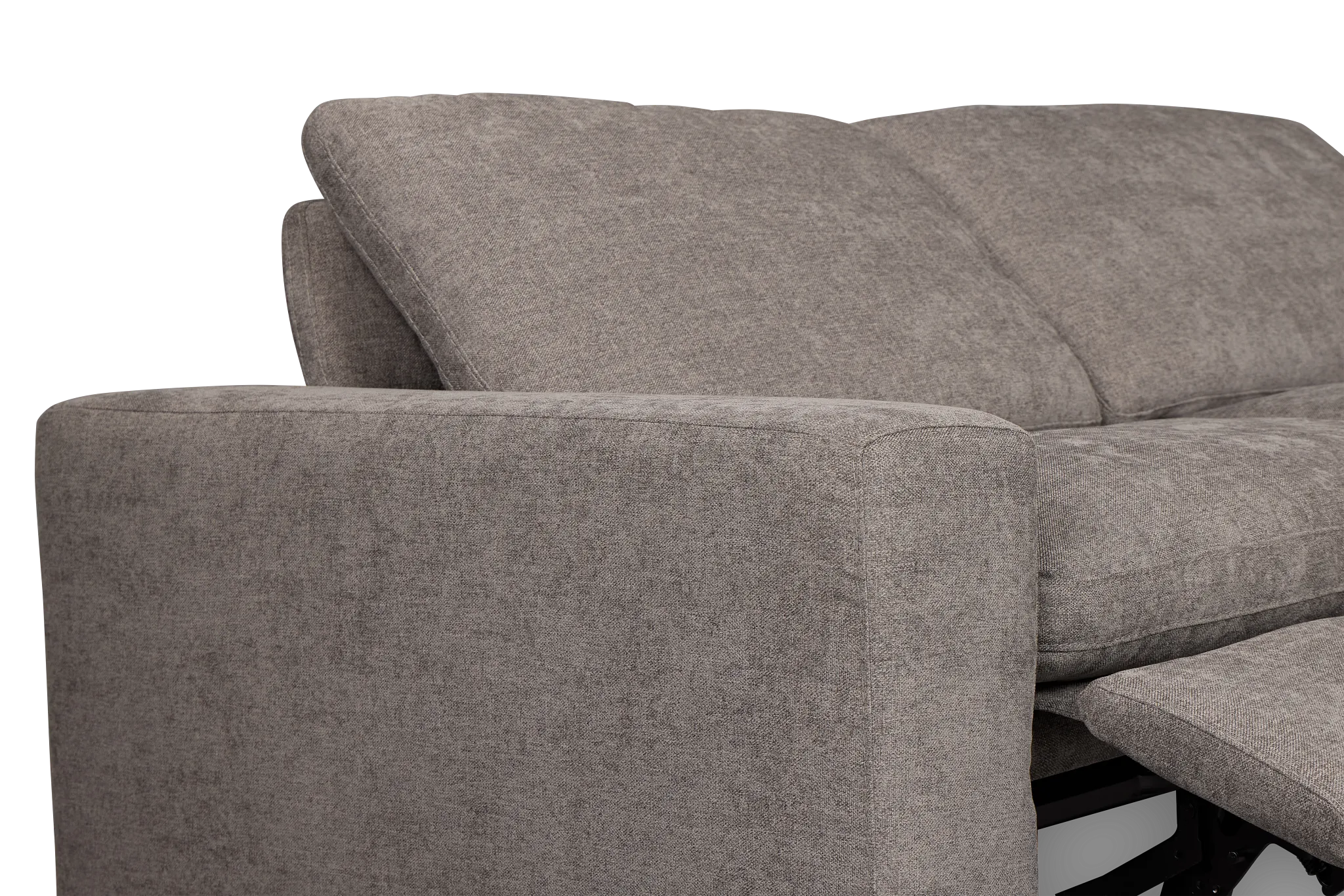 Drift Dark Gray Fabric Small Right Bumper Power Reclining Sectional