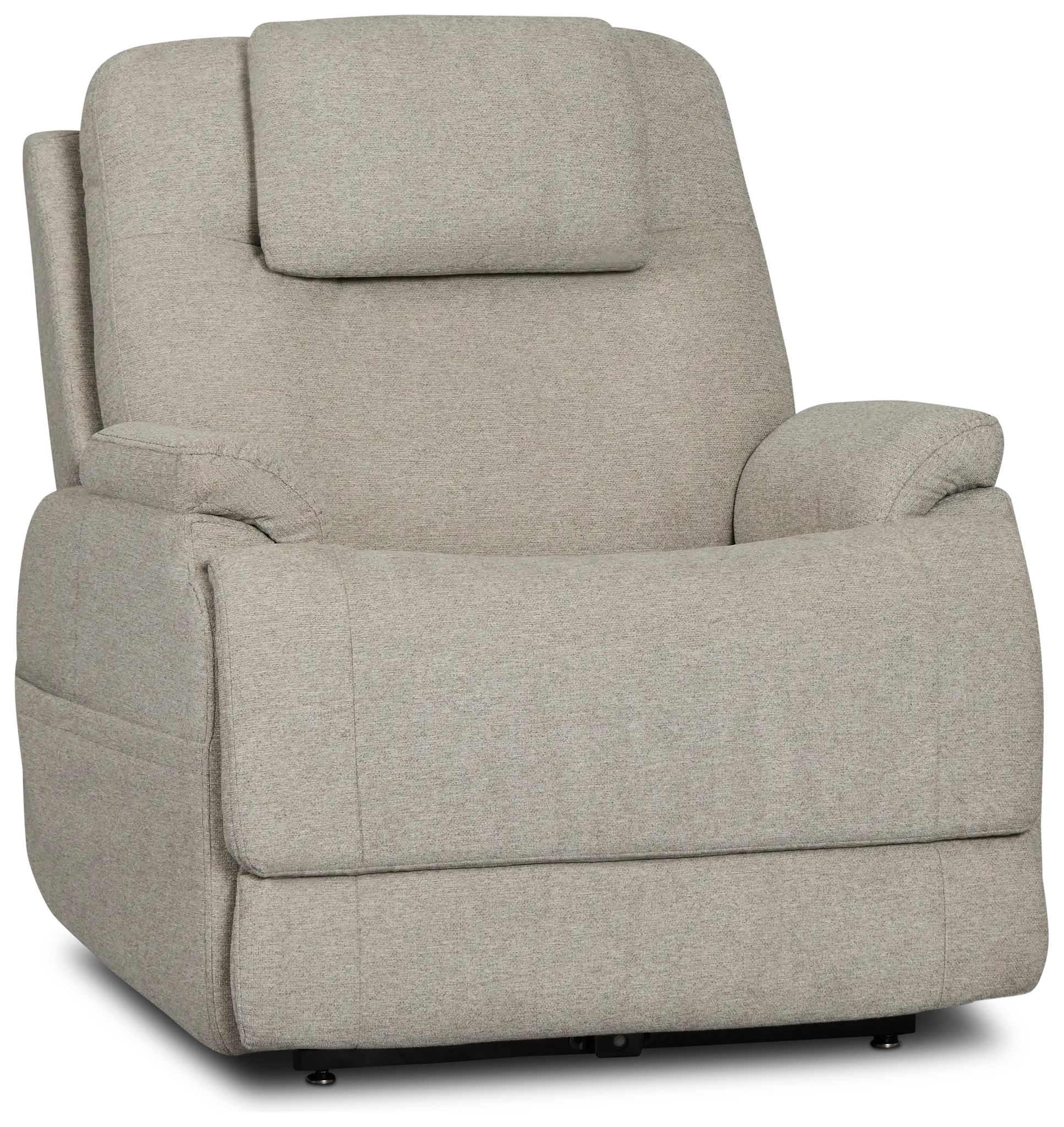 Zecliner Petite Light Gray Fabric Power Lift Recliner Zecliner Petite Light Gray Fabric Power Lift Recliner