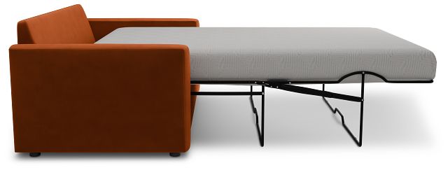Siesta Joya Orange Fabric Memory Foam Sleeper