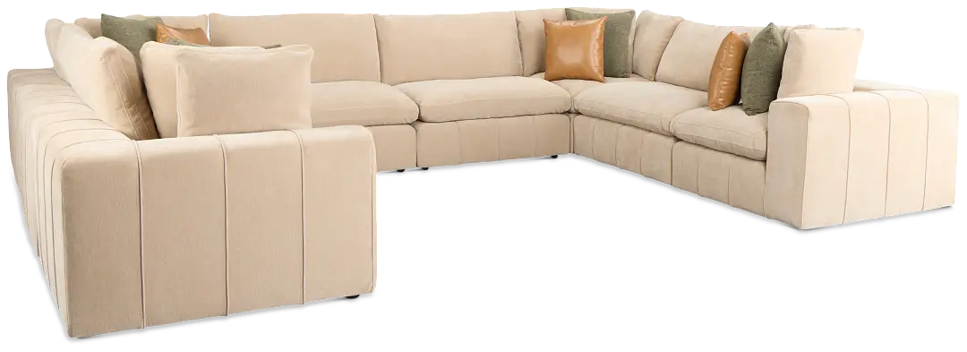 Cruz Light Beige Fabric 8-piece Modular Sectional Cruz Light Beige Fabric 8-piece Modular Sectional