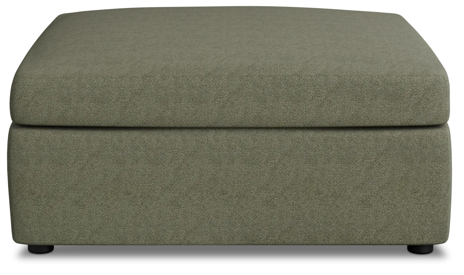 Destin Sutton Green Fabric Cocktail Ottoman