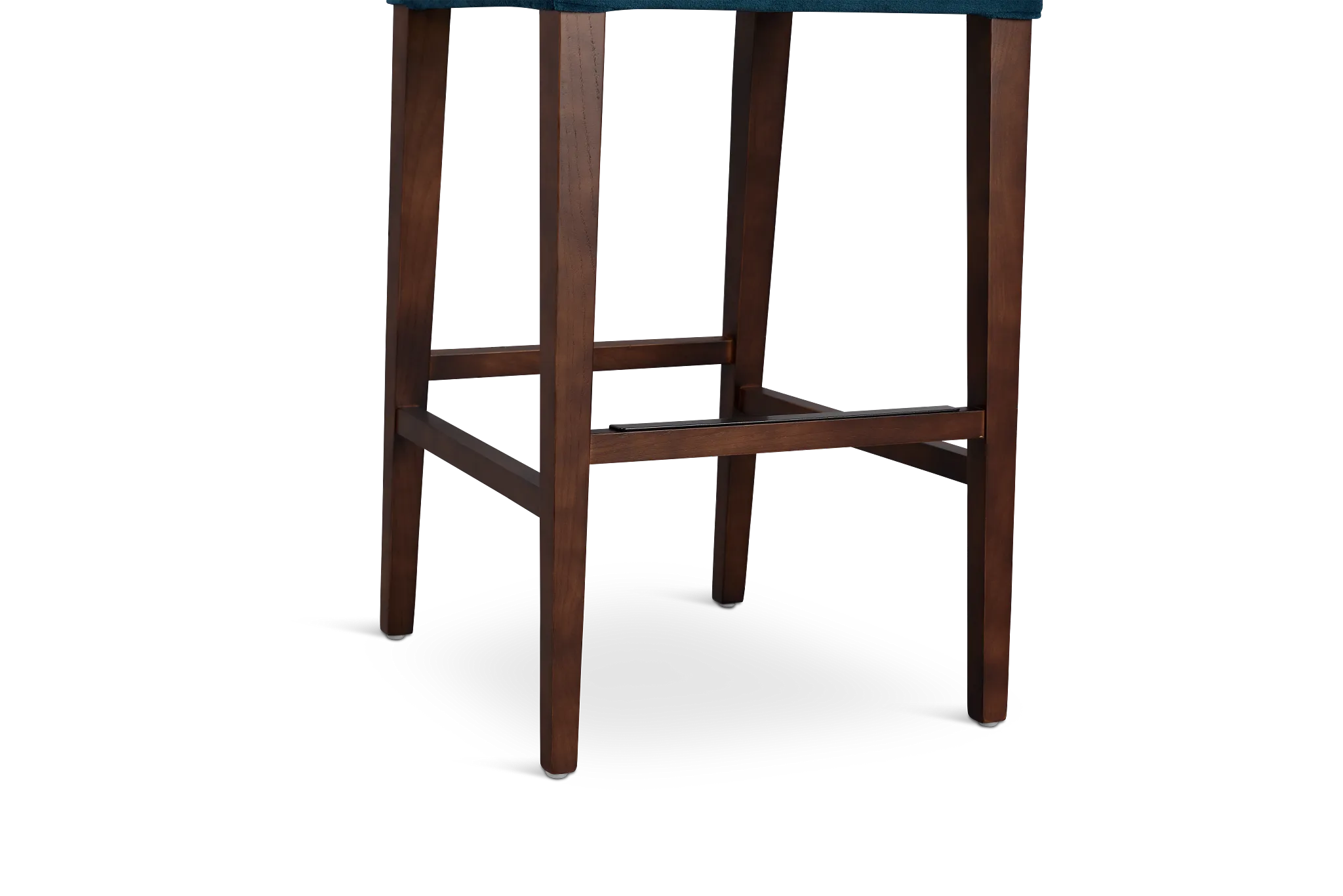 Bentley Dark Blue Velvet 30" Upholstered Barstool