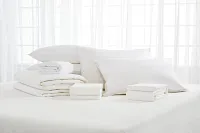 Rest & Renew Cotton Sateen White 300 Thread Sheet Set