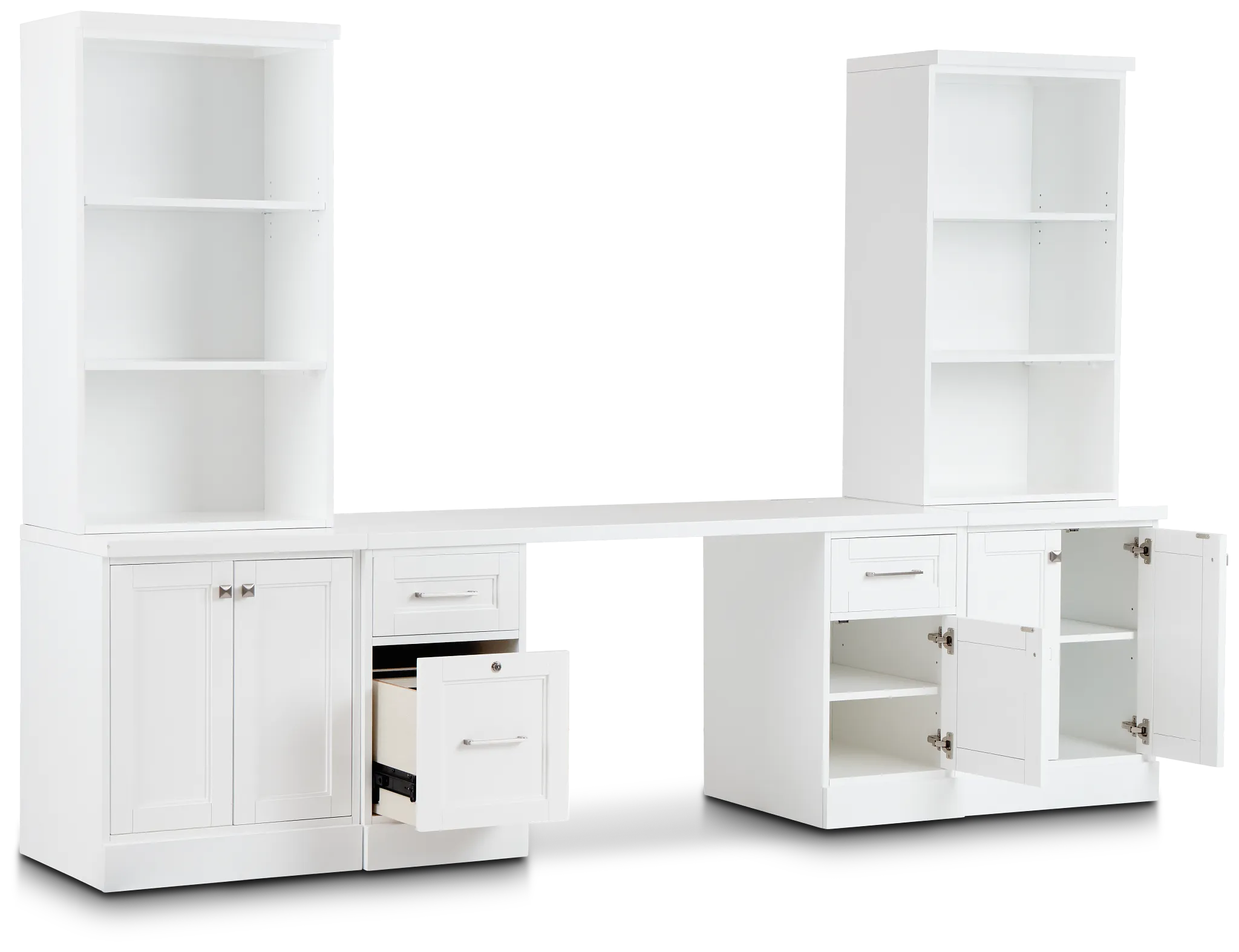 Newport White Door Wall Desk
