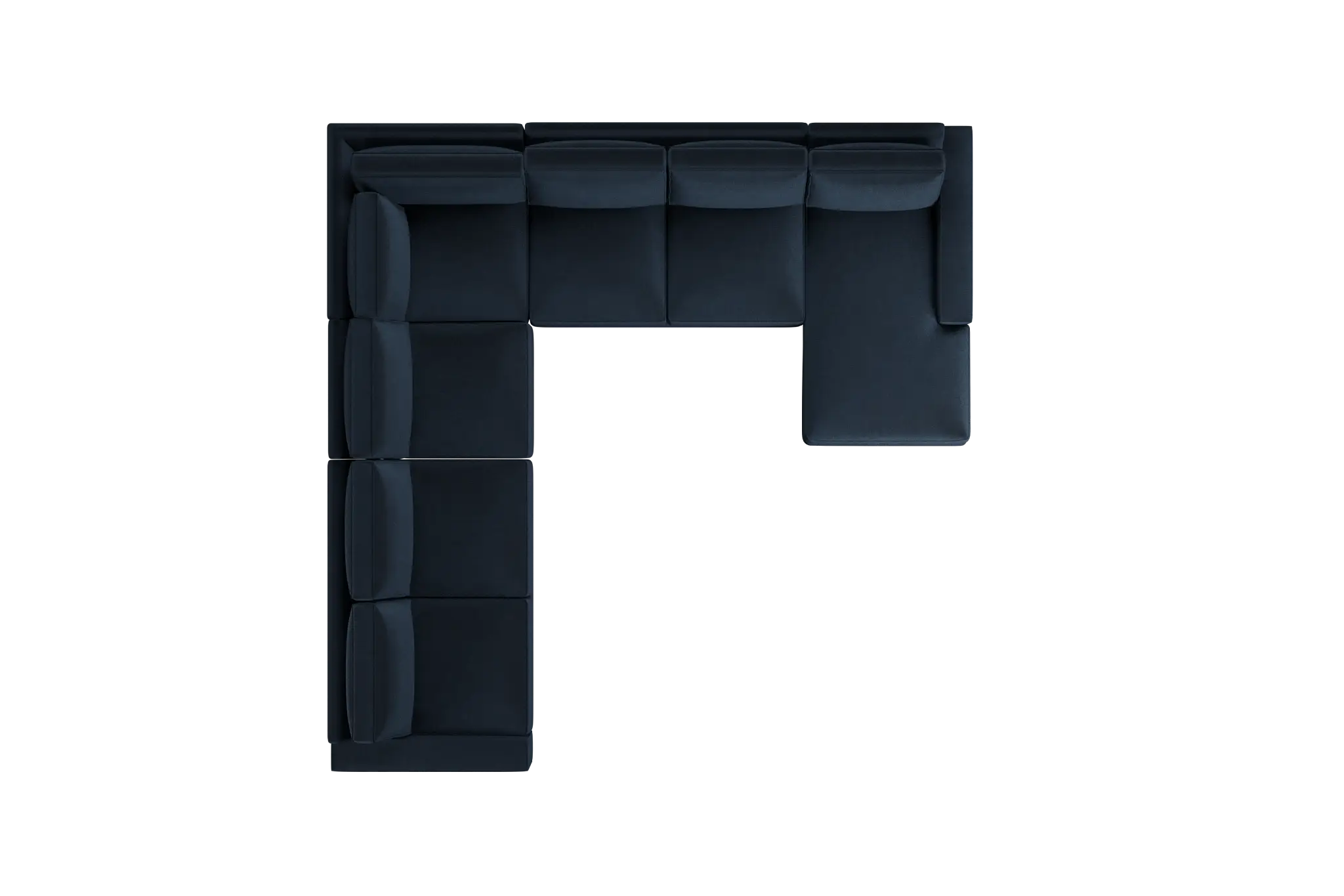 Edgewater Joya Dark Blue Large Right Chaise Sectional Edgewater Joya Dark Blue Large Right Chaise Sectional