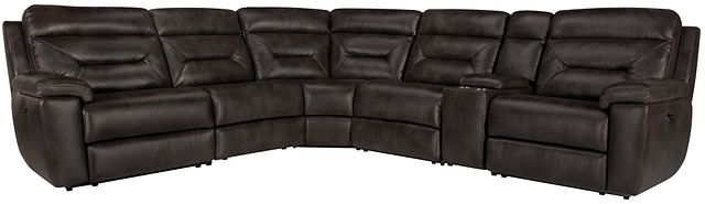 Phoenix Dark Gray Micro Small Two-arm Power Reclining Sectional (1)