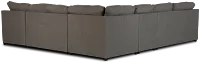 Asheville Brown Fabric Right Chaise Memory Foam Sleeper Sectional