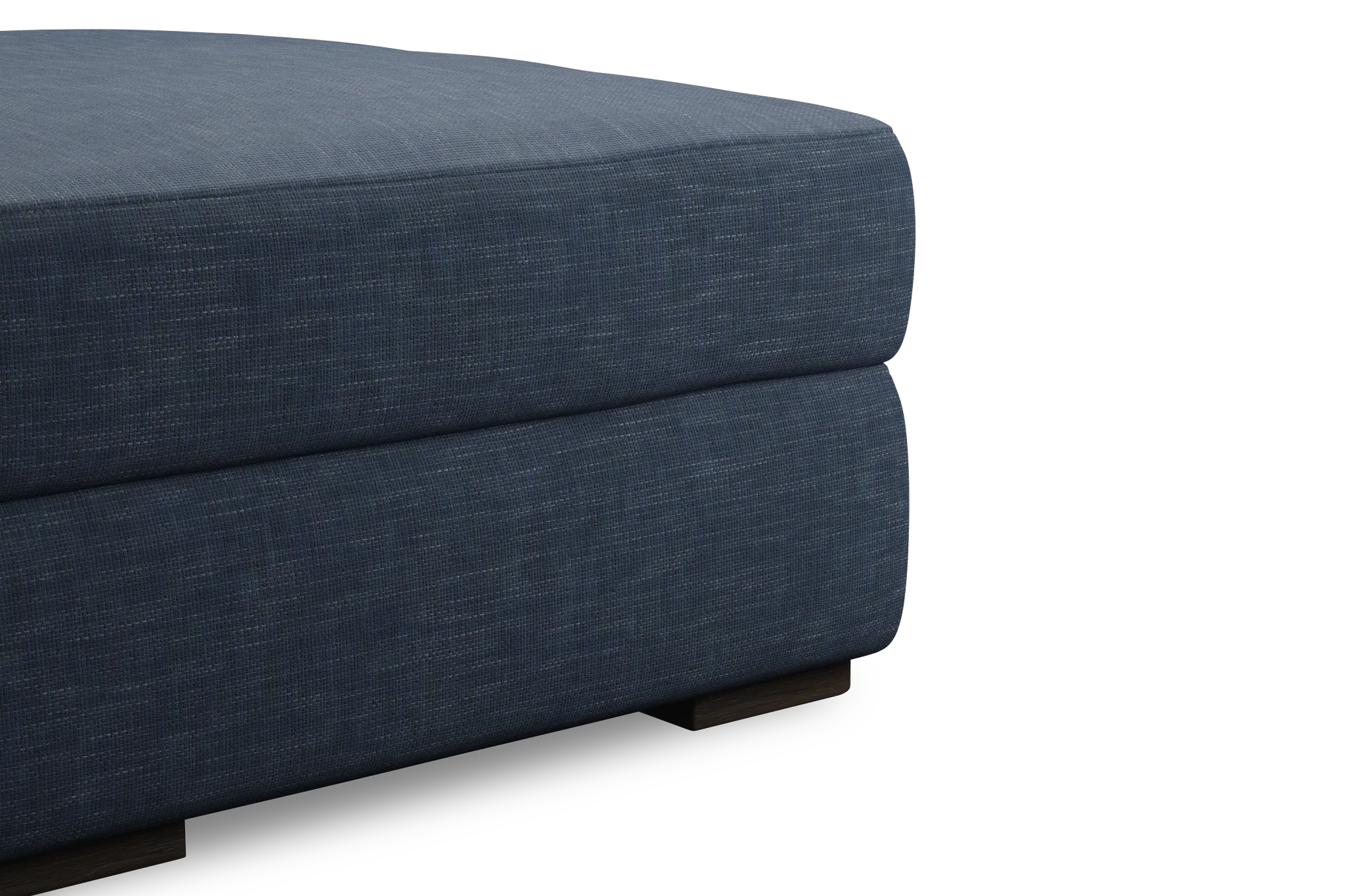 Edgewater Elevation Dark Blue Ottoman